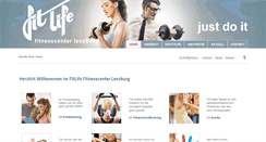 Desktop Screenshot of fitlife-lenzburg.ch