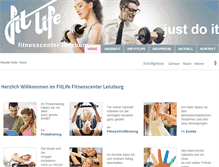 Tablet Screenshot of fitlife-lenzburg.ch